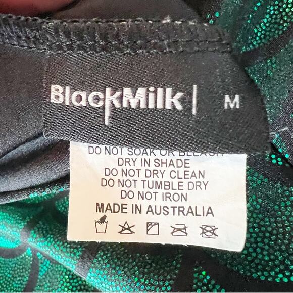 BlackMilk Mermemerald Green Shimmer Mermaid Leggings Sz M - Picture 6 of 8